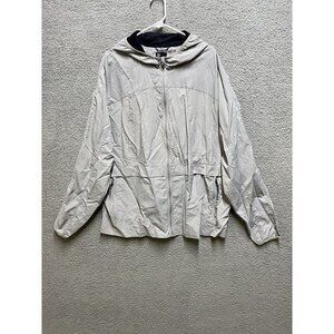 All In Motion Water Wind Resistant Full Zip Hoodie Jacket Mens XXL Gray